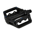 LONGUS Pedales BMX AL negro, puntas de bola fundidas
