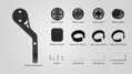 MAGICSHINE Soporte MAGICSHINE para Garmin/EVO/ALLTY en manillares desplazados de plástico