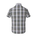 Camisa Transit Check SS gris-marrón