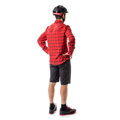 Casco CAMELEON negro mate/rojo