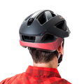 Casco CAMELEON negro mate/rojo