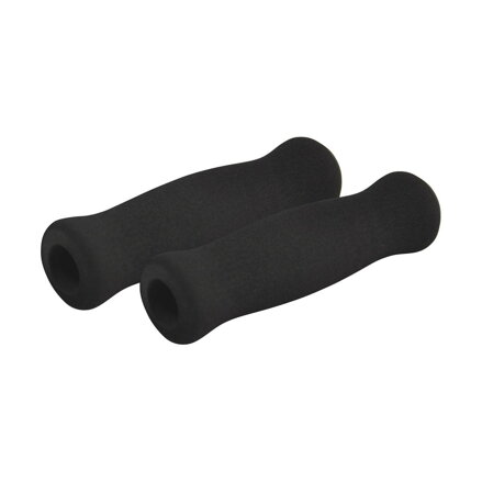 Pasamanos LONGUS WAVE espuma negro con tacos, pulido, par