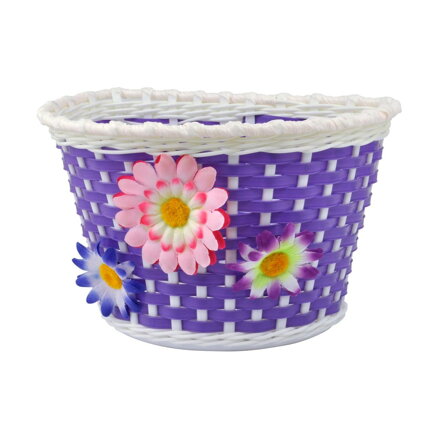 Cesta LONGUS GIRL para manillar, plástico, infantil violeta
