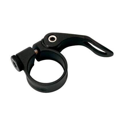LONGUS Abrazadera de sillín AL 31.8mm con RU negro