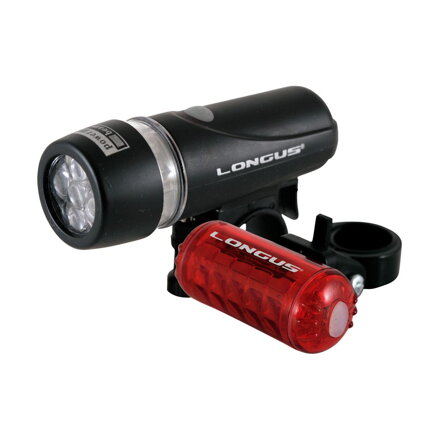 LONGUS Juego de luces FIVE 5+5LED 3f/4f negro