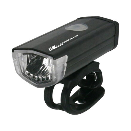 LONGUS Light DOS 3W frontal LED/3f USB, 200lm, negro
