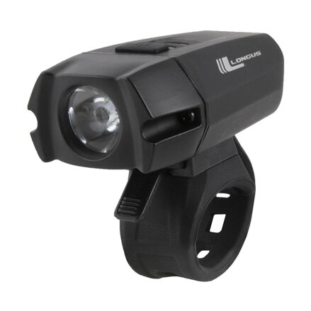 LONGUS Light XPG 400 frontal LED/6f USB, 400lm, negro