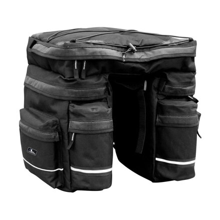 Bolsillo LONGUS TRIPLE para portabebés 42,5L negro + chubasquero