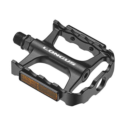 Pedales LONGUS PREMIUM MTB AL negro, rodamientos industriales