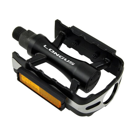 LONGUS Pedales GLARE MTB AL negro/plata