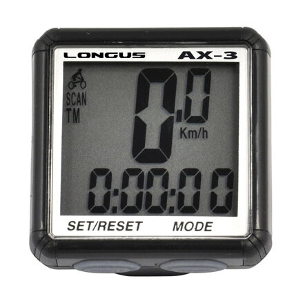 LONGUS Ciclismo ordenador AX-3 13f negro