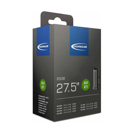 SCHWALBE Cámara de aire AV21 27,5x1,50/2,40 40mm (40/62-584) 205g