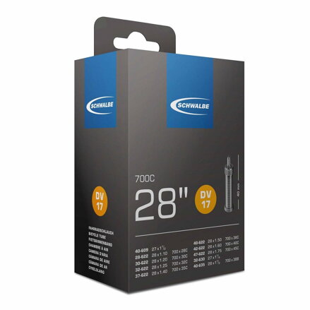SCHWALBE Cámara de aire DV17 700x28/45C DV 40mm (40/47-622) 150g