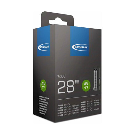 SCHWALBE Cámara de aire AV17 700x28/45C AV 40mm (28/47-622) 150g