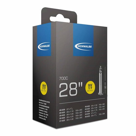 SCHWALBE Cámara de aire SV17 700x28/45C FV 60mm (28/47-622) 150g