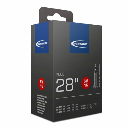 SCHWALBE Cámara de aire SV16 700 28/32-622/630 EK 40mm 135g