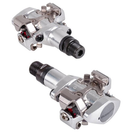 Pedales SHIMANO MTB PD-M505 SPD plata + caja SM-SH51