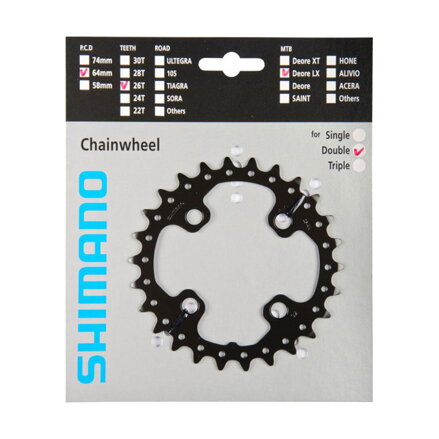Caja de cambios SHIMANO 26z. FC-M675 SLX 64mm