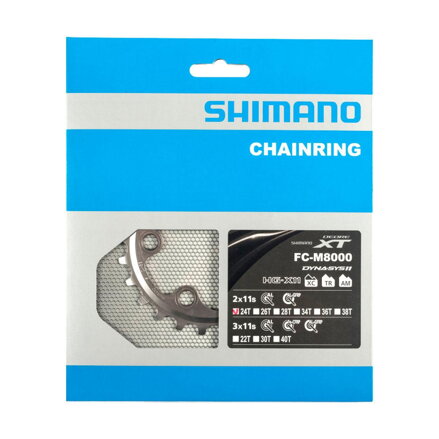 Caja de cambios SHIMANO 24z. FC-M8000 XT 34/24z. negro 64mm
