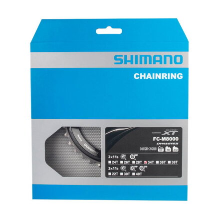 Caja de cambios SHIMANO 34z. FC-M8000 XT 34/24z. negro 96mm