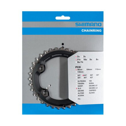 Engranaje SHIMANO 34z. FC-M7000 SLX 34/24z. negro 96mm