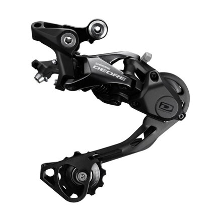 Cambio SHIMANO Deore RD-M6000 de 10 velocidades. bandolera larga negra Shadow+