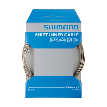 SHIMANO Cable de cambio 1.2x3000mm tándem acero inoxidable