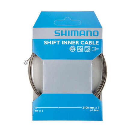 SHIMANO Cable de cambio 1.2x2100mm acero inoxidable+recubrimiento Optislick