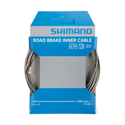 SHIMANO Cable de freno de carretera 3500mmx1.6mm tándem de acero inoxidable