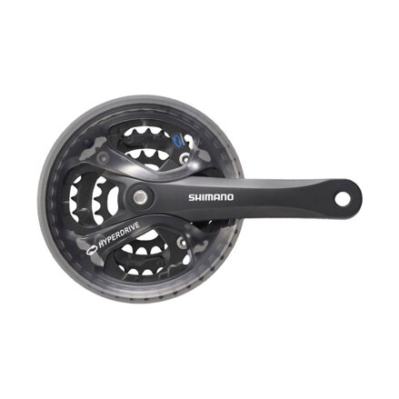SHIMANO Acera FC-M361 175mm 48/38/28z. 7/8 k. negro con tapa cuadrada