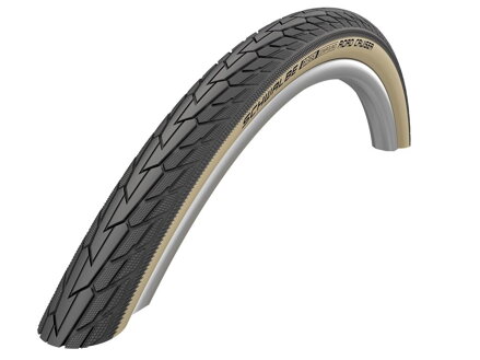 SCHWALBE Neumático ROAD CRUISER (47-622) 28x1.75 Active 50EPI K-Guard 800g Café reflex Verde