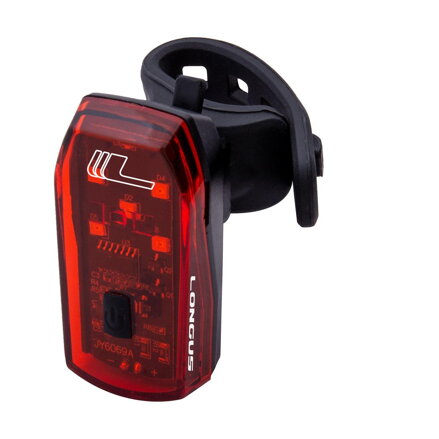 LONGUS Luz FRENO 5LED trasera 1f + freno, negro