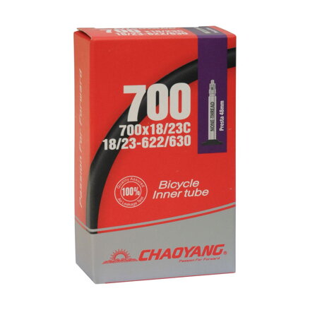 Cámara de aire CHAOYANG 700x18/23C FV48 FT (18/25-622/630)