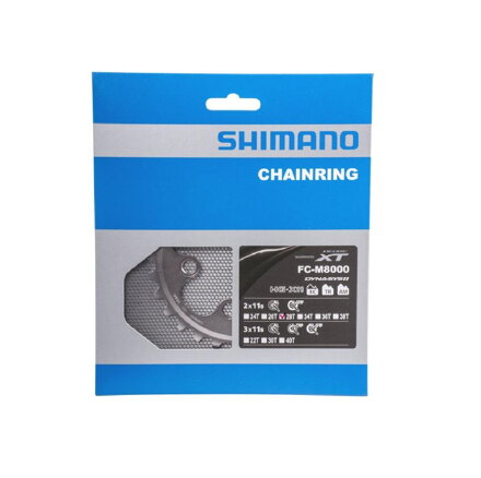 Caja de cambios SHIMANO 28z. FC-M8000 XT 38/28z. negro 64mm