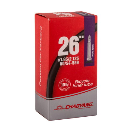 Cámara de aire CHAOYANG 26x1.95/2.125 FV48 (50/54-559)