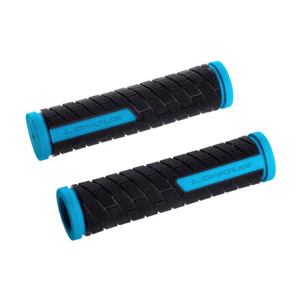Mango LONGUS GRID azul cielo/negro