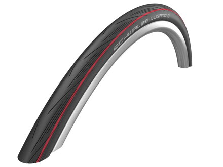 SCHWALBE Neumático LUGANO II (25-622) 700x25C Active 50EPI K-Guard 330g Cinturón rojo