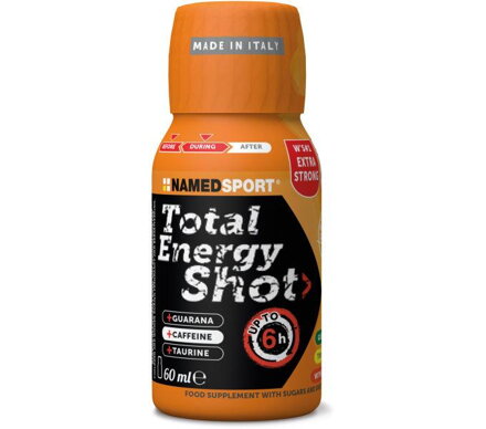 NAMEDSPORT Bebida TOTAL ENERGY SHOT naranja con cafeína 60ml