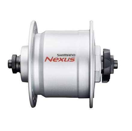 Buje SHIMANO con dinamo DH-C3000 6V/3W 32d. plata. en r.u.+protección contra sobretensiones SMDH10