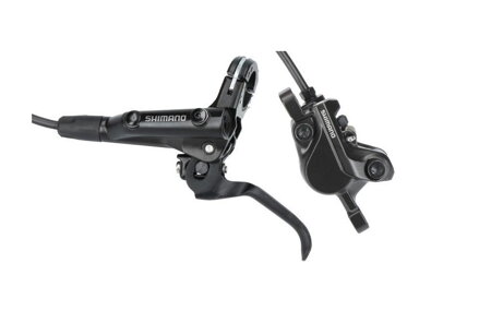 SHIMANO Freno hidr. E-MT501 BL-MT501/BR-MT520 manguera trasera negra de montaje en poste de 1700 mm + platina. D03S