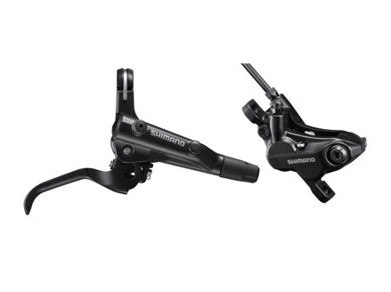 SHIMANO Freno hidr. E-MT501 BL-MT501/BR-M520 frontal negro Montaje en poste Manguera de 1000 mm + platina. D03S