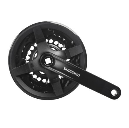 Centro SHIMANO FC-TY301 150mm 42/34/24z. 6/7/8-k. negro con tapa cuadrada
