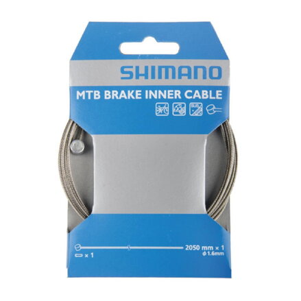 Cable freno SHIMANO MTB 1.6x2050mm embalado inoxidable