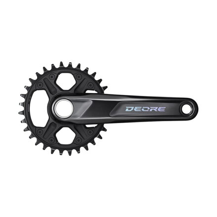 SHIMANO Medio Deore FC-M6100 170mm 32z. 12k. negro de dos piezas sin rodamientos