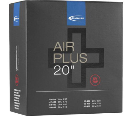 Cámara de aire SCHWALBE SV7AP (40/62-406) 40mm 220g aire plus