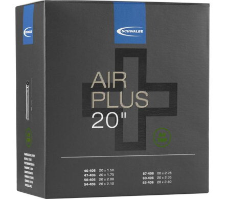 SCHWALBE Cámara de aire AIR PLUS AV7AP (40/62-406) 40mm 220g
