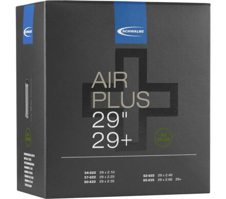 SCHWALBE Tubo AIR PLUS AV19+AP 29x2.10/3.00 AV (54/65-622) 40mm 420g