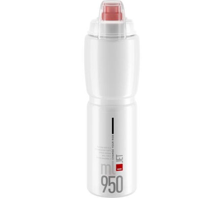 ELITE Bidón JET PLUS 950 transparente, logo rojo