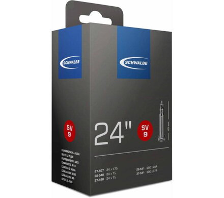 SCHWALBE Cámara de aire SV9 24 28/47-507/541 EK 40mm 130g