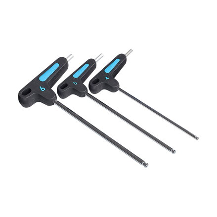 PRO Juego de llaves en T de 6 puntos 4/5/6mm negro